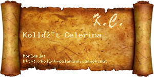 Kollát Celerina névjegykártya